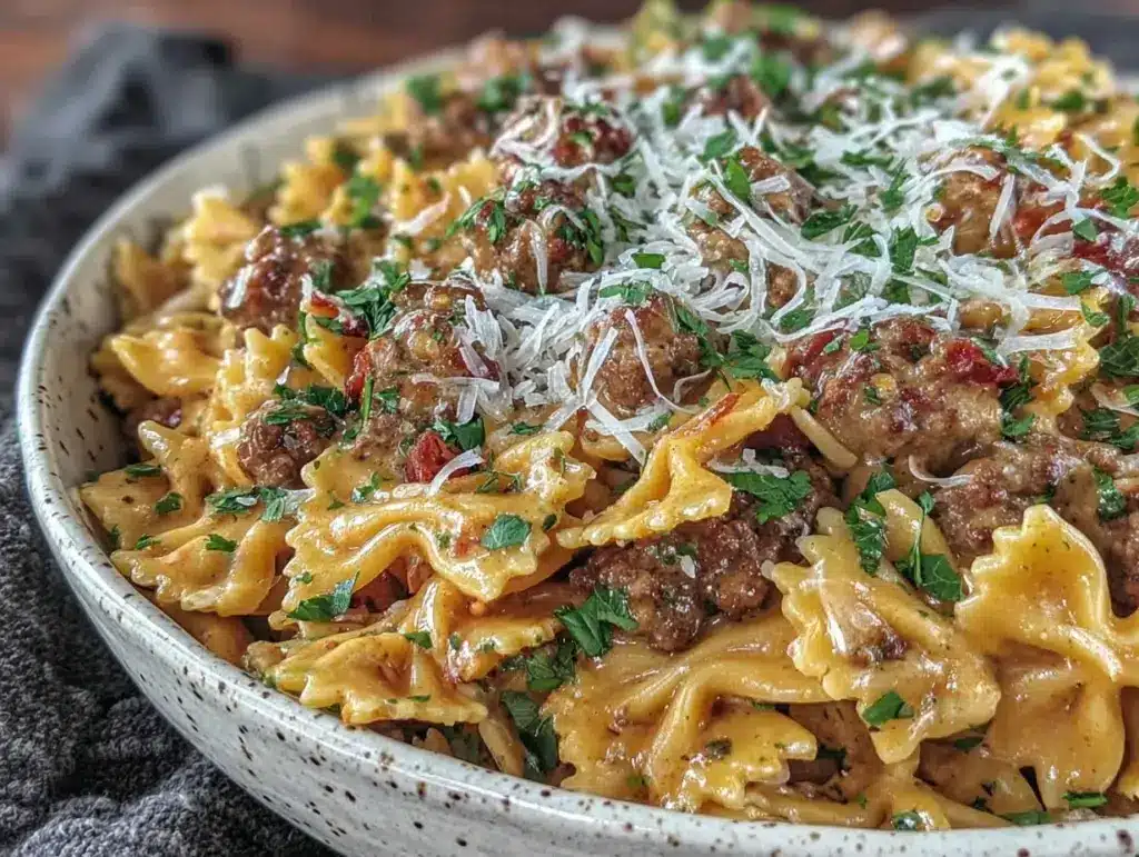 bowtie pasta recipe - featured image