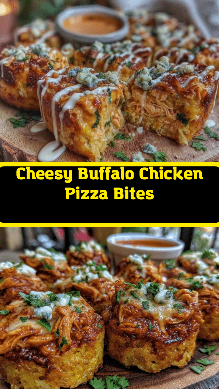 Buffalo Chicken Pizza Bites recipe