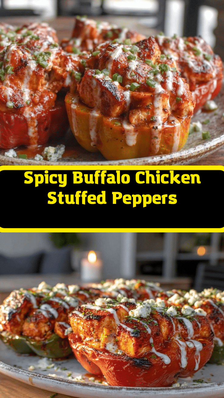 buffalo chicken stuffed peppers recipe