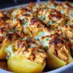 buffalo chicken stuffed shells - featured image