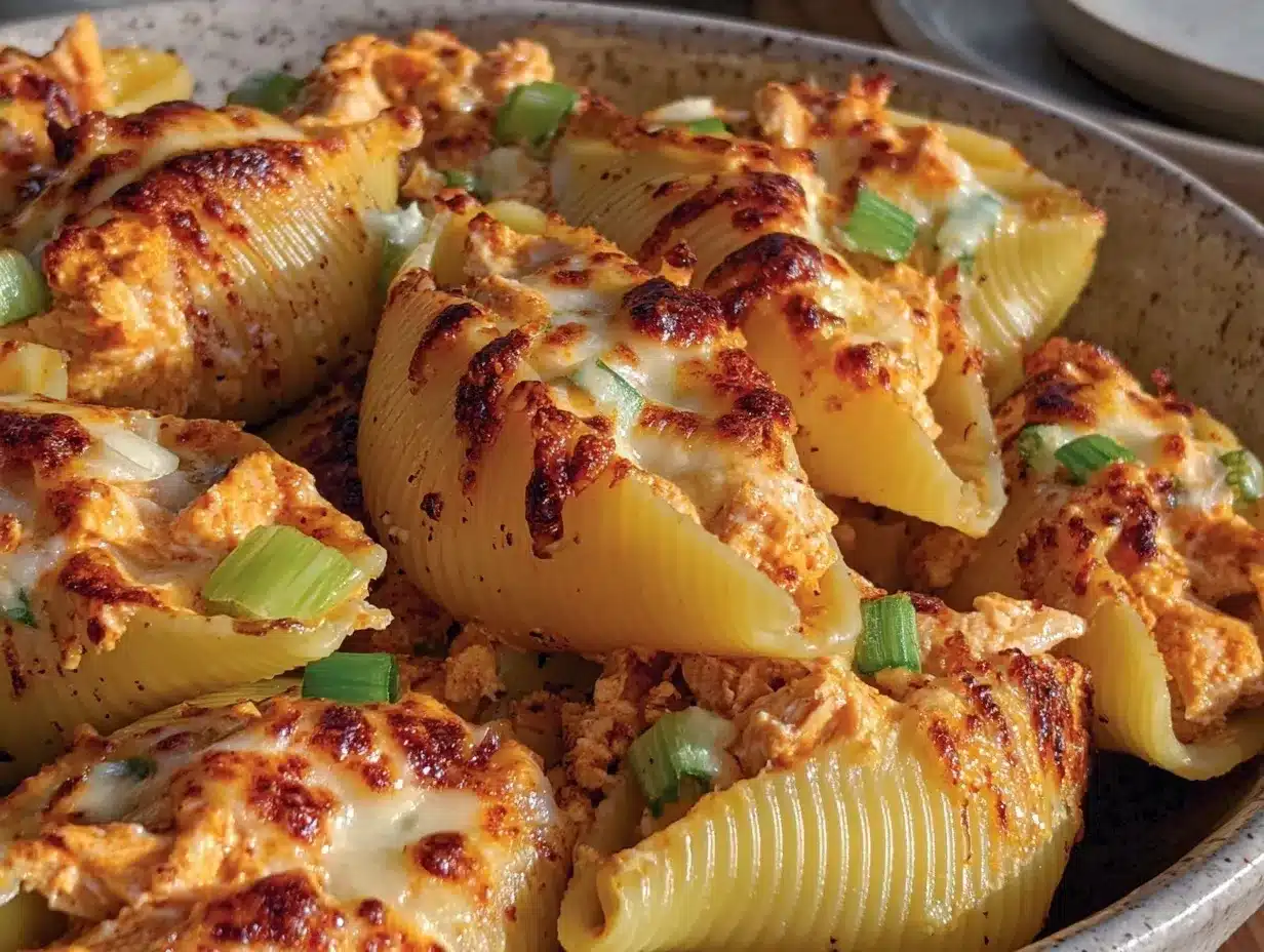 buffalo chicken stuffed shells preparation steps