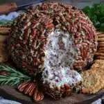 cheese ball with pecans - featured image