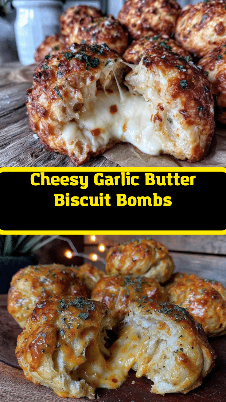 cheesy garlic butter biscuit bombs recipe