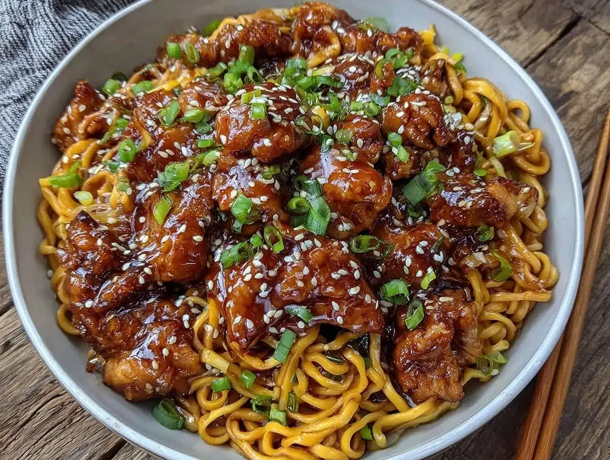 chicken teriyaki noodles preparation steps