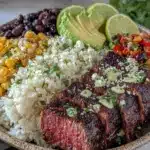 cilantro lime steak bowls - featured image
