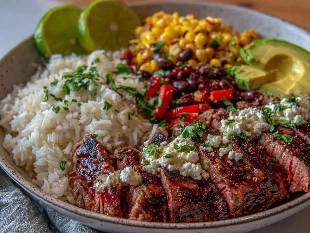 cilantro lime steak bowls preparation steps