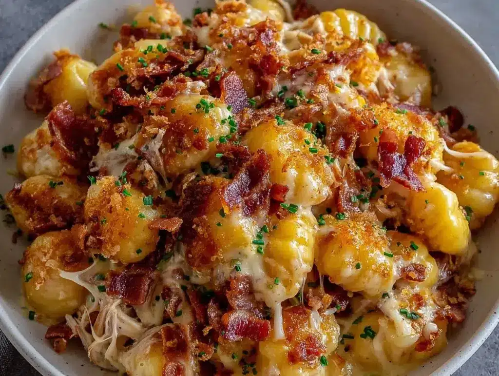 crack chicken gnocchi - featured image