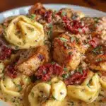 creamy chicken tortellini - featured image