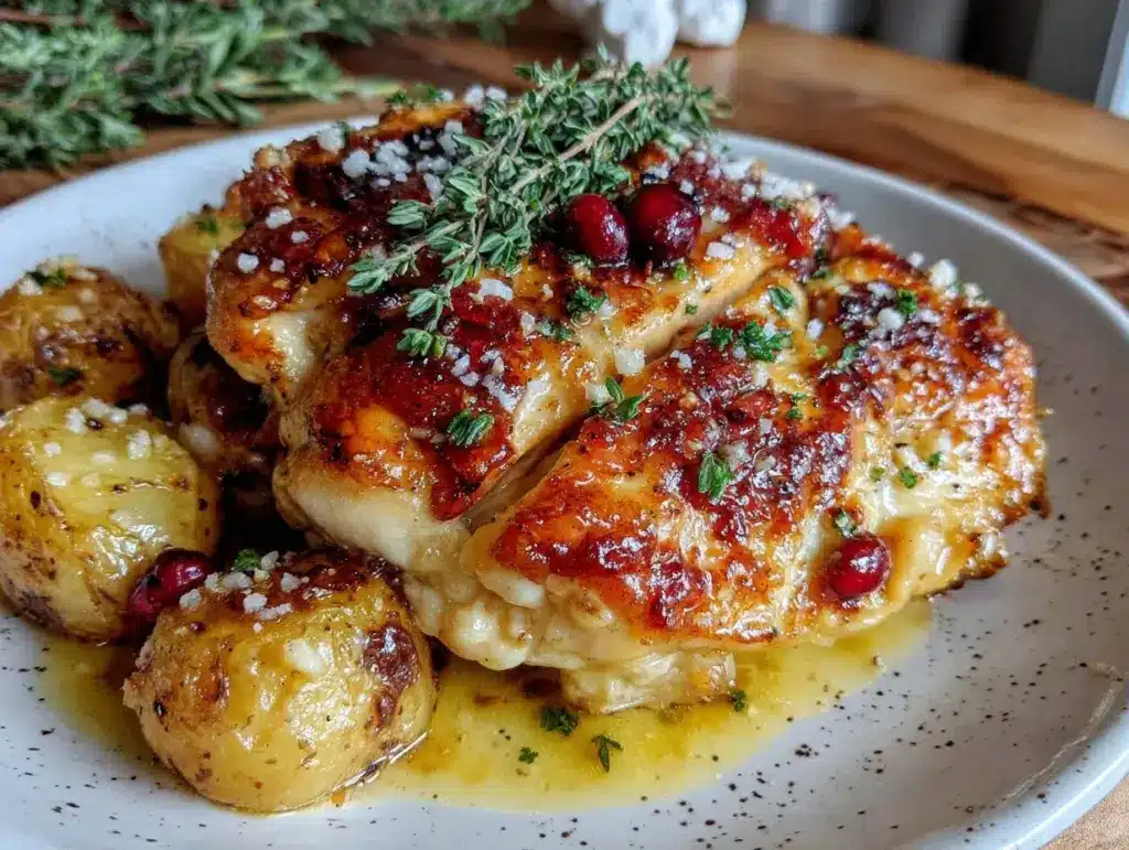 creamy garlic butter chicken - featured image