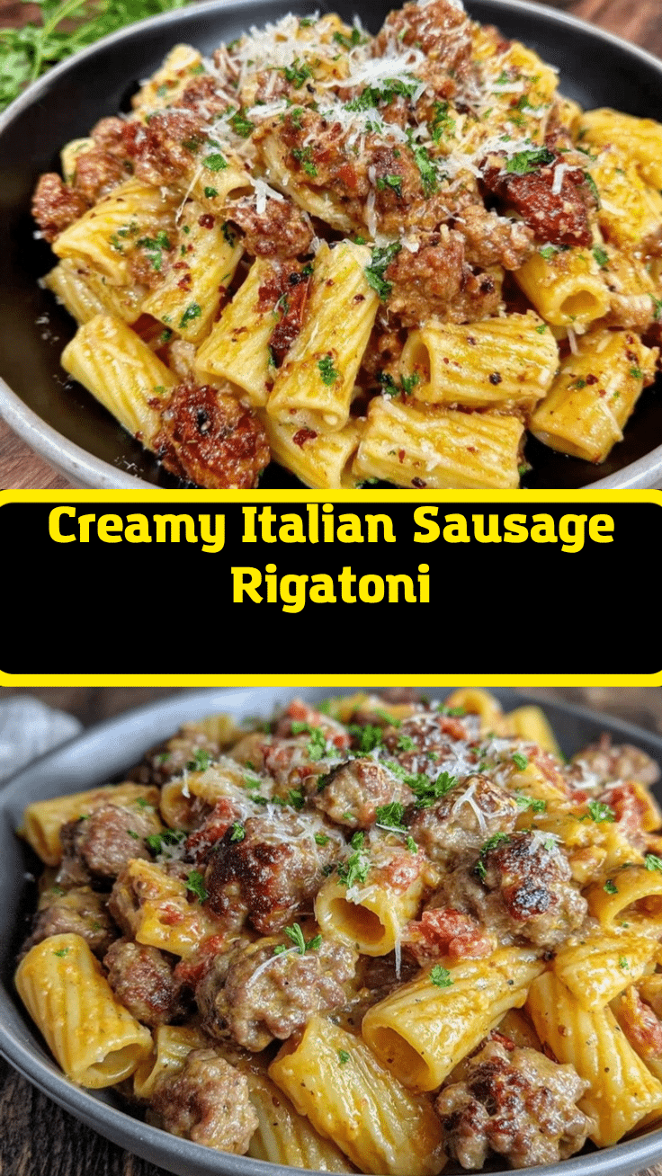 creamy Italian sausage rigatoni recipe