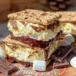frozen smore sandwiches - featured image
