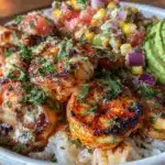 grilled shrimp bowl - featured image