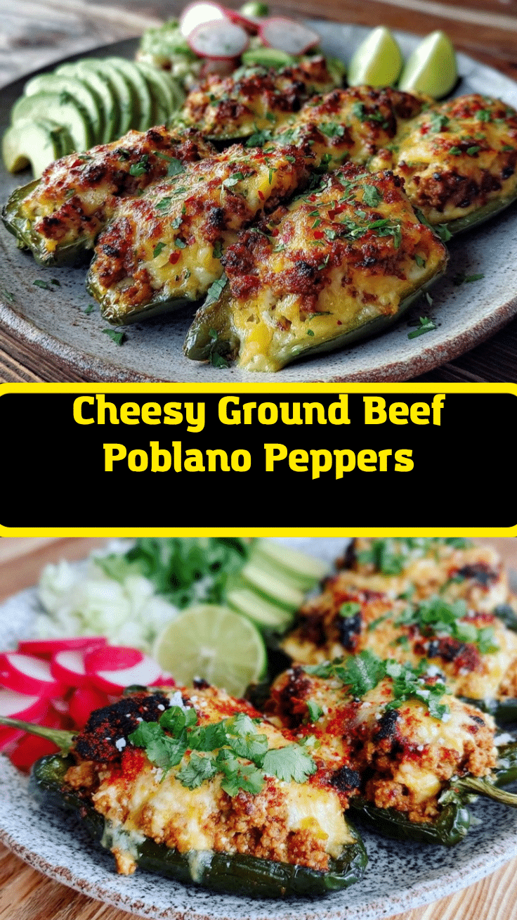ground beef stuffed poblano peppers recipe