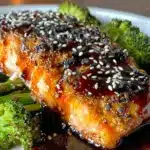 honey soy glazed salmon - featured image