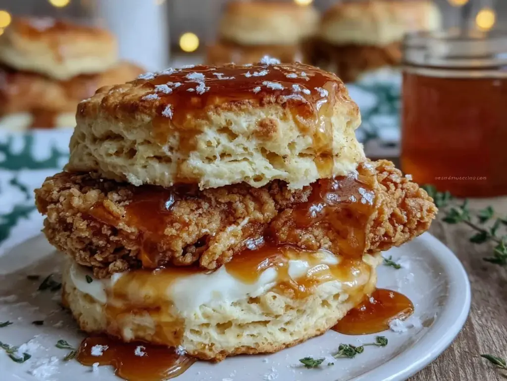 hot honey chicken biscuits - featured image