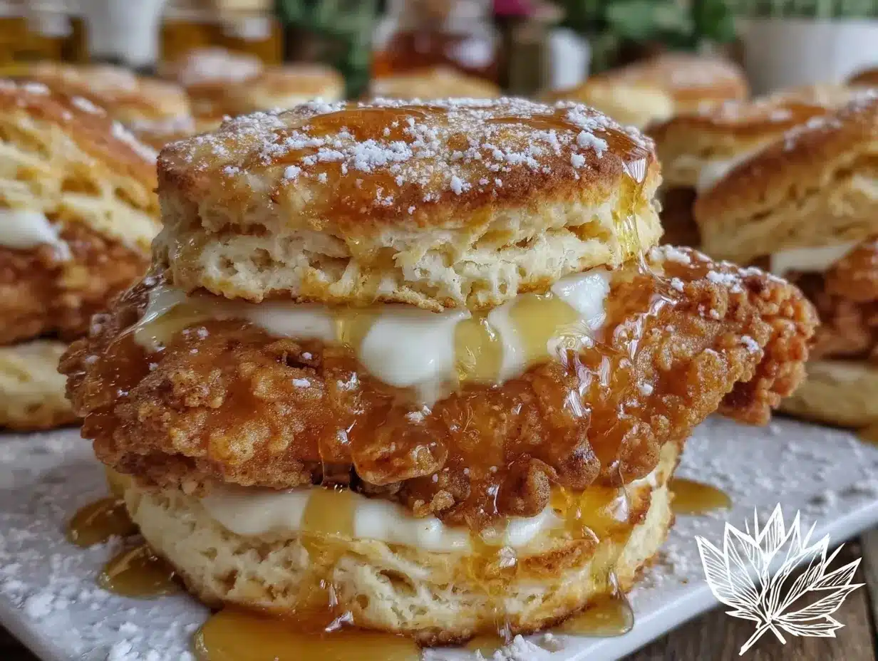 hot honey chicken biscuits preparation steps