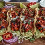 Indian Grilled Chicken Naan Wraps - featured image