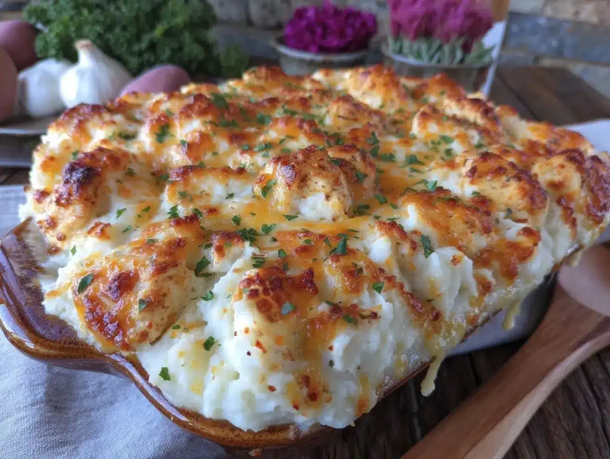 mashed potato chicken casserole preparation steps