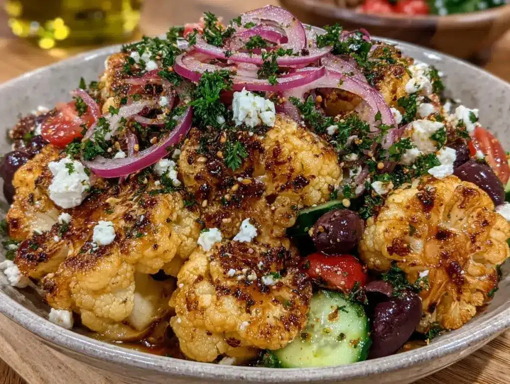 Mediterranean cauliflower salad - featured image