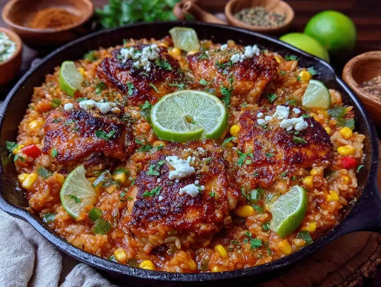 one pot Mexican chicken rice preparation steps