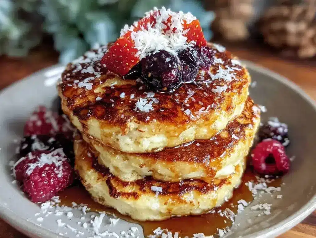 paleo coconut flour pancakes - featured image