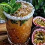 passionfruit mojito mocktail - featured image