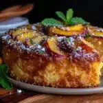 peach ricotta cake - featured image