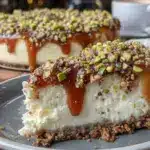 pistachio cheesecake - featured image