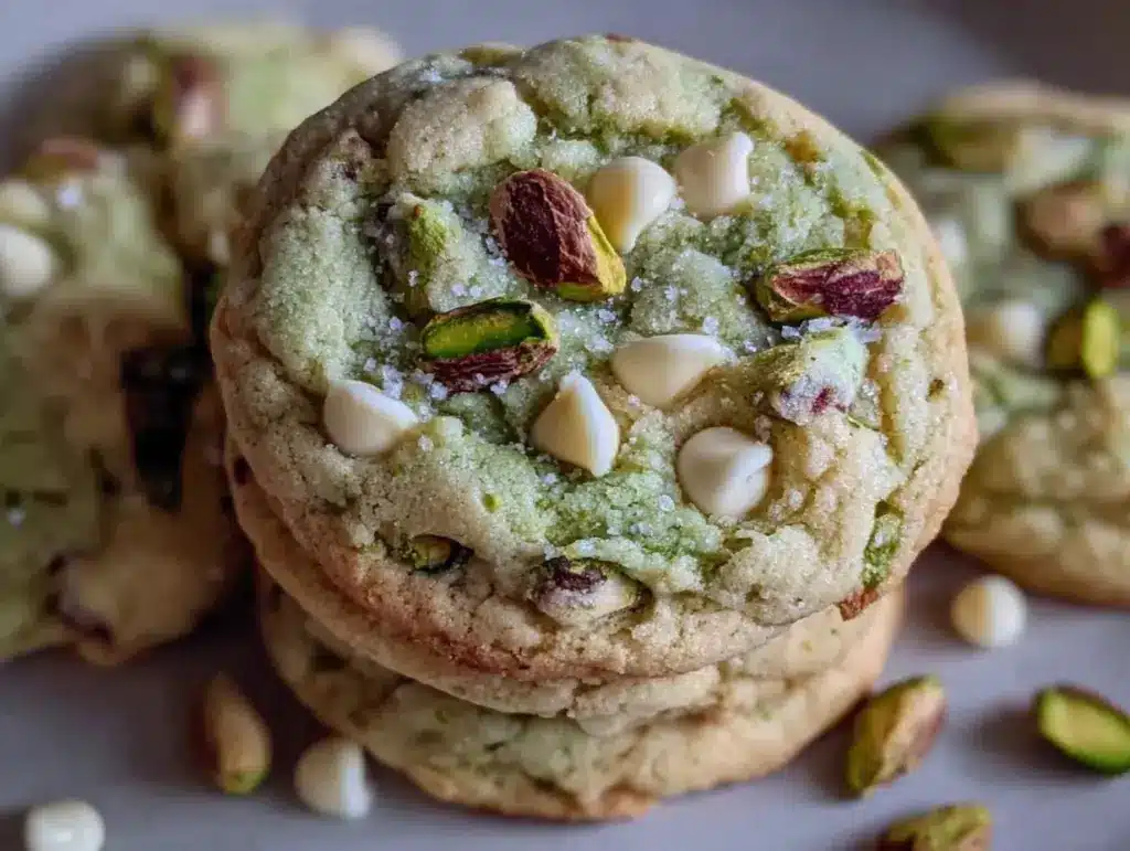 pistachio pudding cookies - featured image