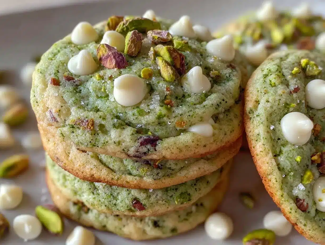 pistachio pudding cookies preparation steps