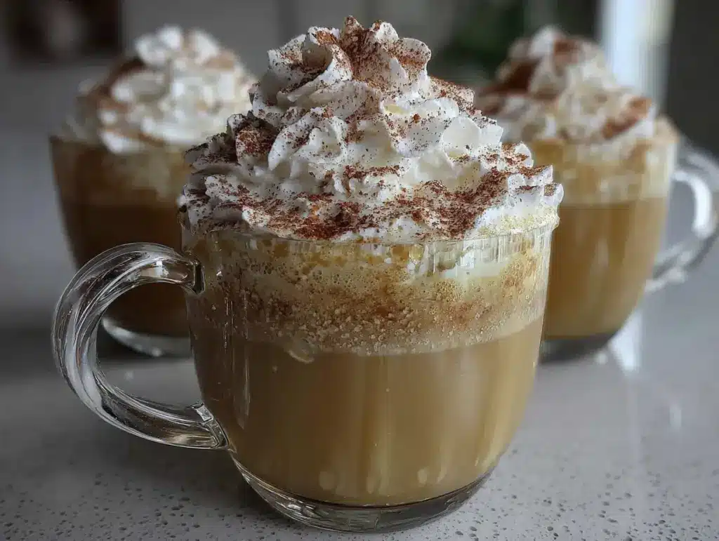 pumpkin white hot chocolate - featured image
