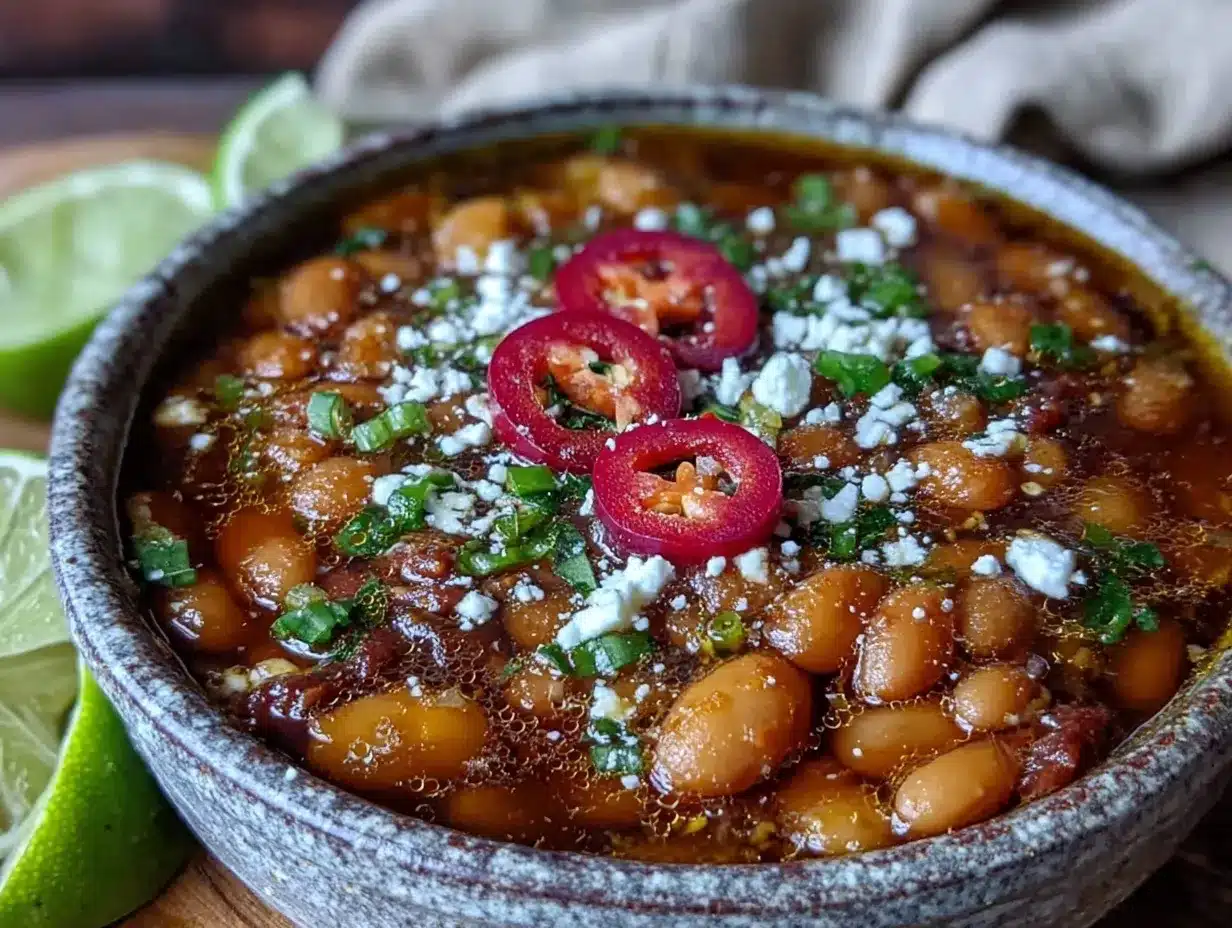 slow cooker borracho beans preparation steps