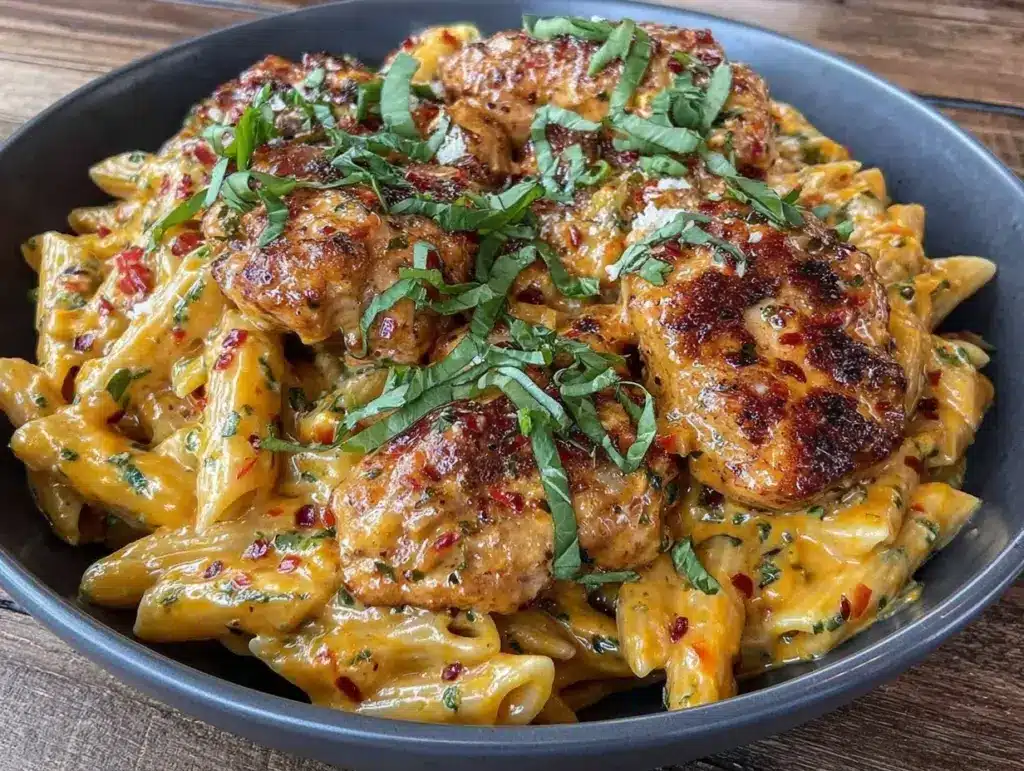 smoky chipotle chicken pasta - featured image