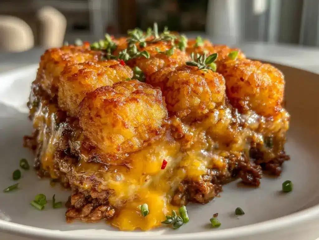 tater tot casserole - featured image