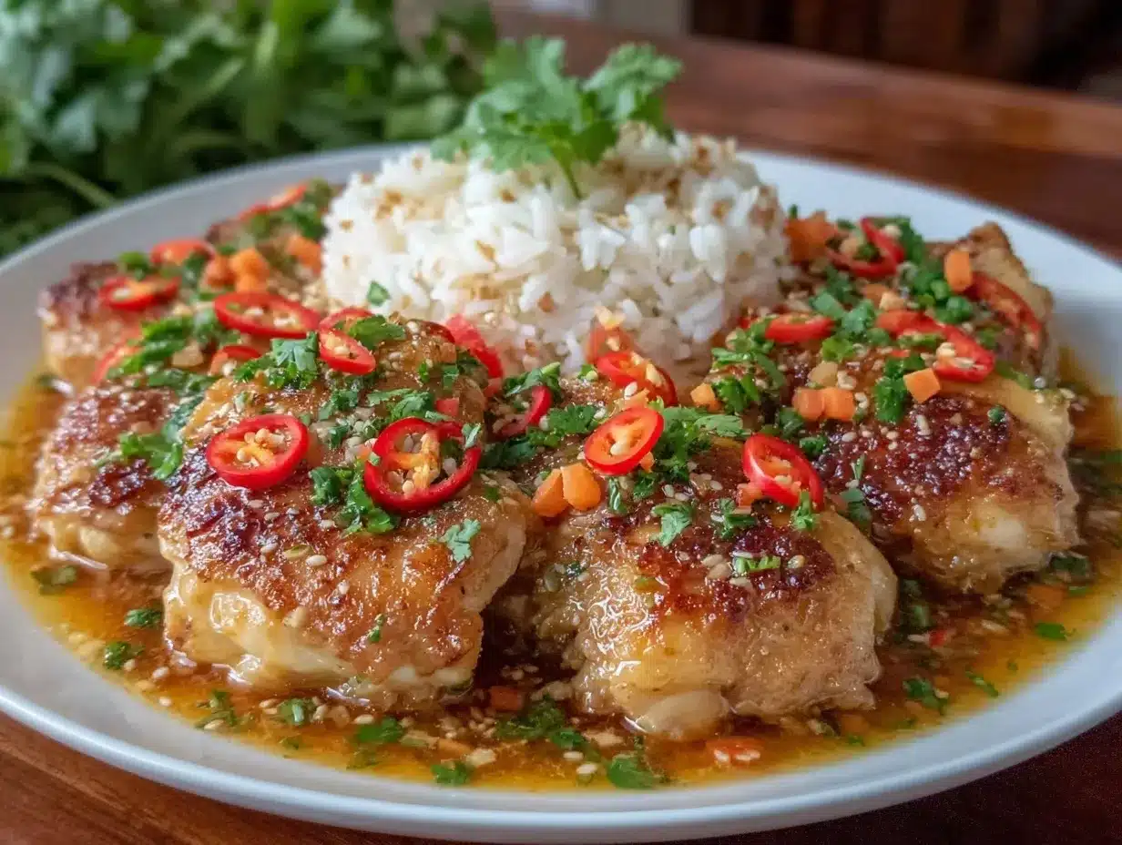 Thai coconut chicken preparation steps
