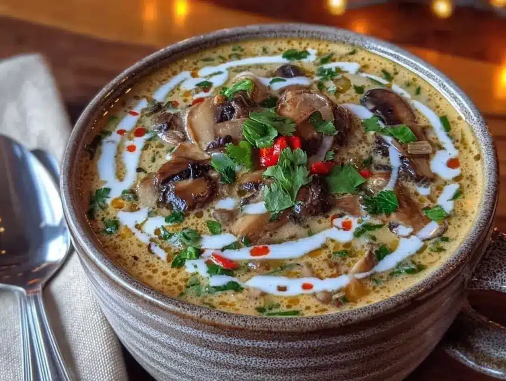 Thai Coconut Curry Mushroom Soup - featured image