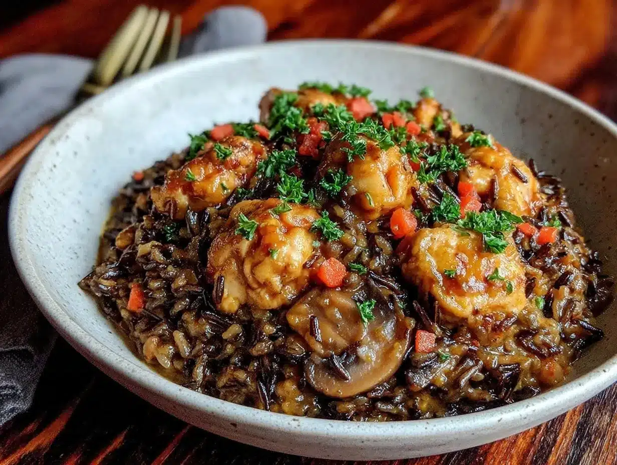 turkey and wild rice preparation steps