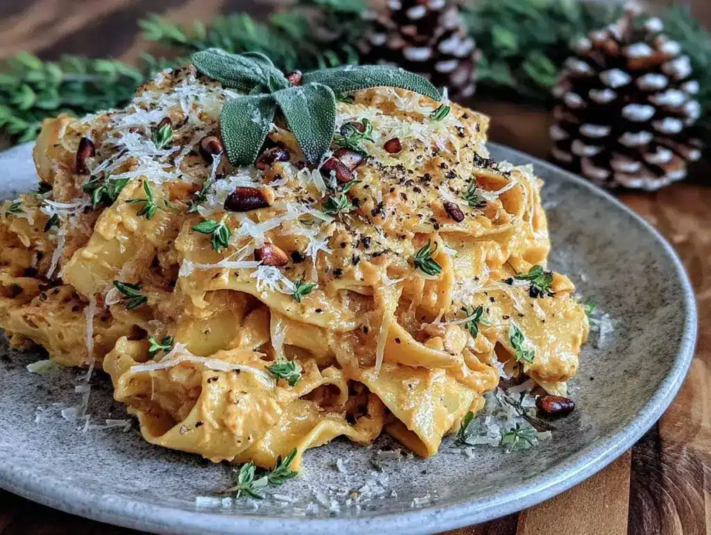 butternut squash sage pasta - featured image
