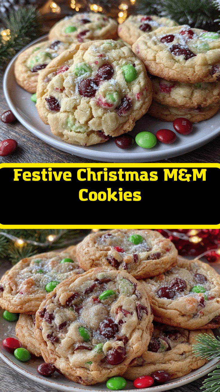 Christmas M&M Cookies recipe