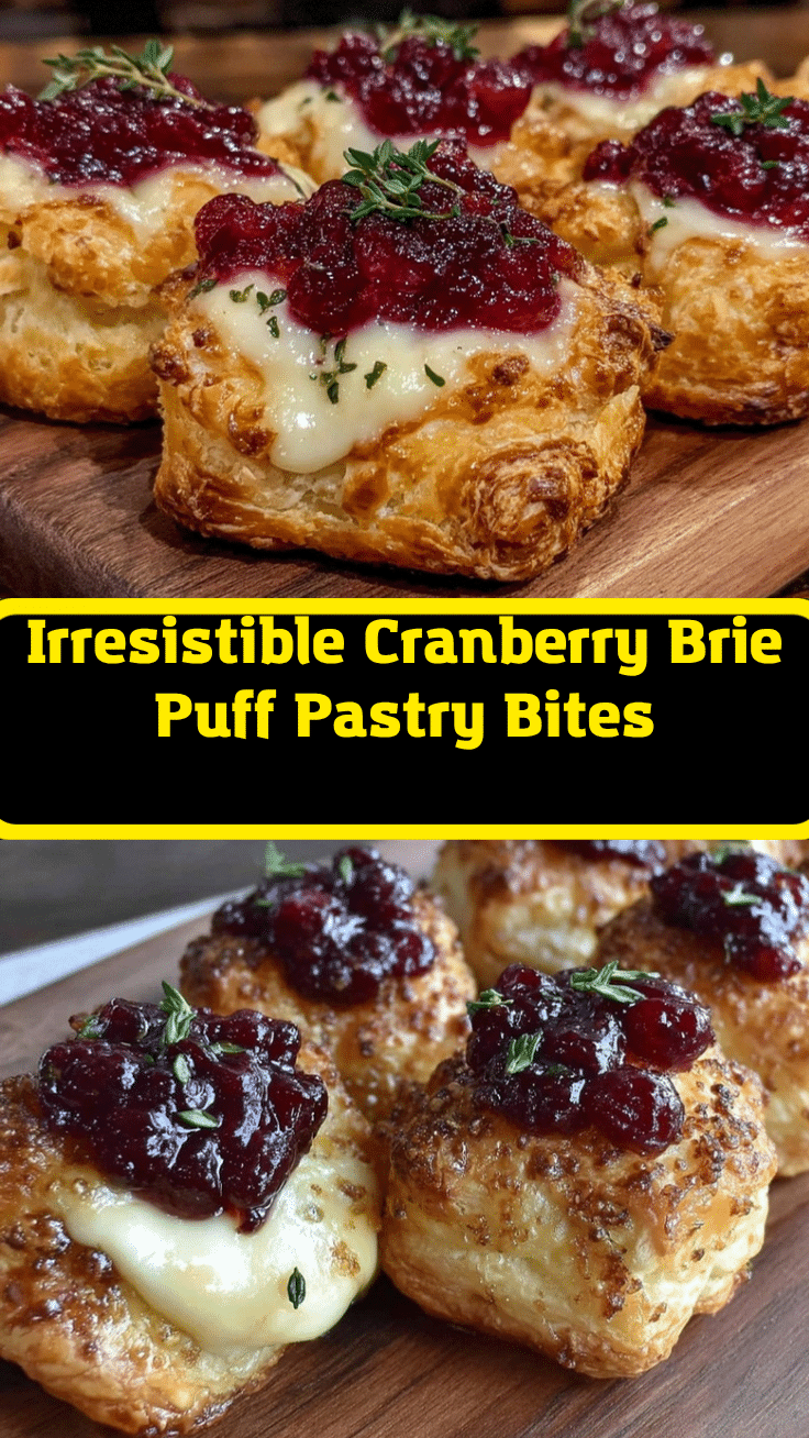 cranberry Brie bites recipe