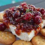 cranberry pepper jelly dip - featured image