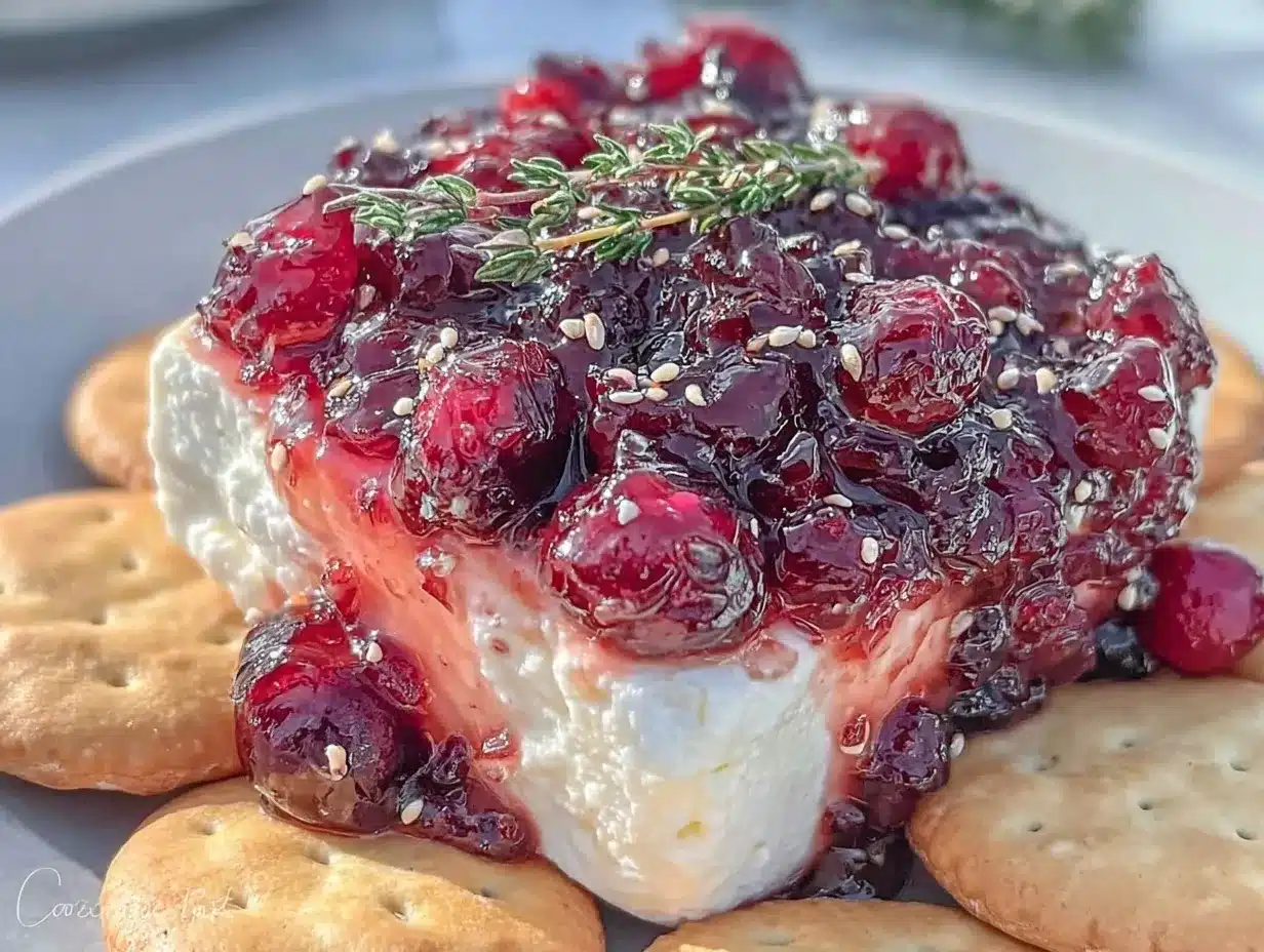 cranberry pepper jelly dip preparation steps