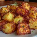 crispy air fryer diced potatoes - featured image