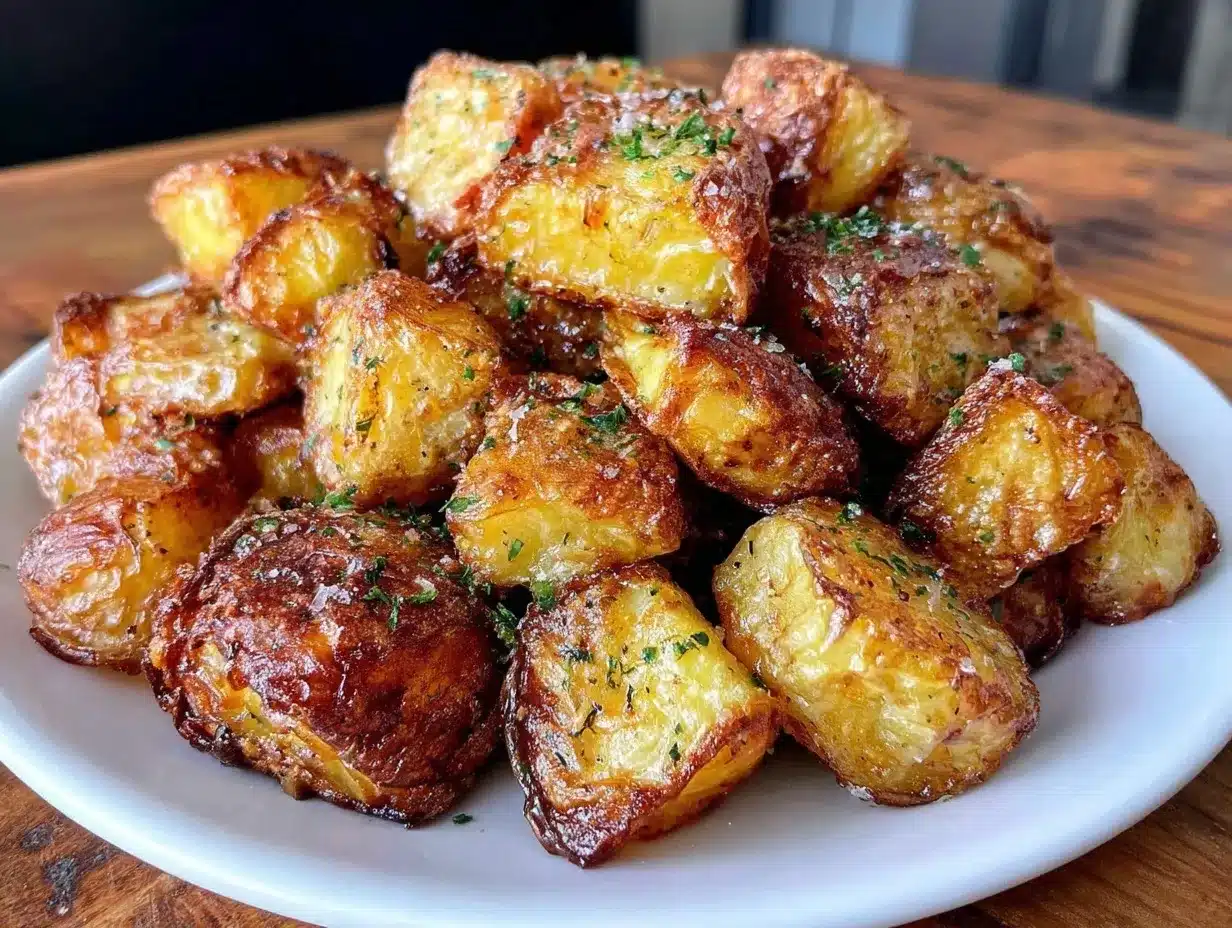 crispy air fryer diced potatoes preparation steps