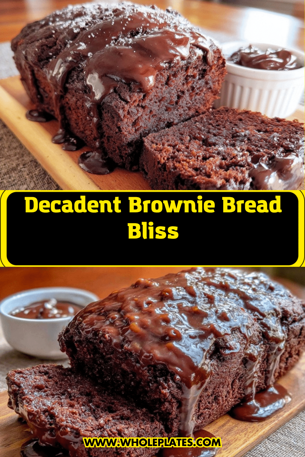 Decadent Brownie Bread recipe