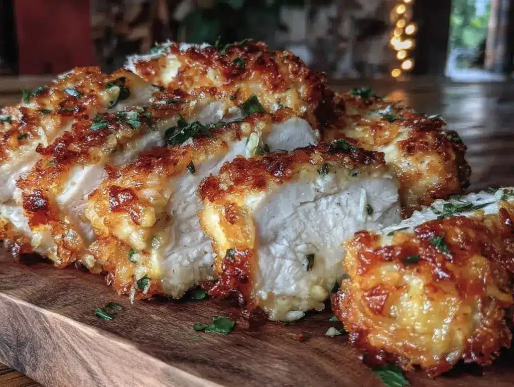 Easy Air Fryer Parmesan Crusted Chicken - featured image