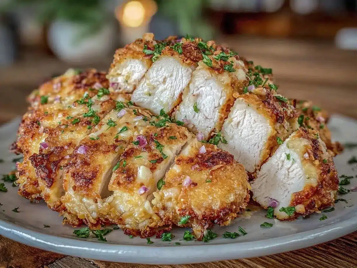 Easy Air Fryer Parmesan Crusted Chicken preparation steps