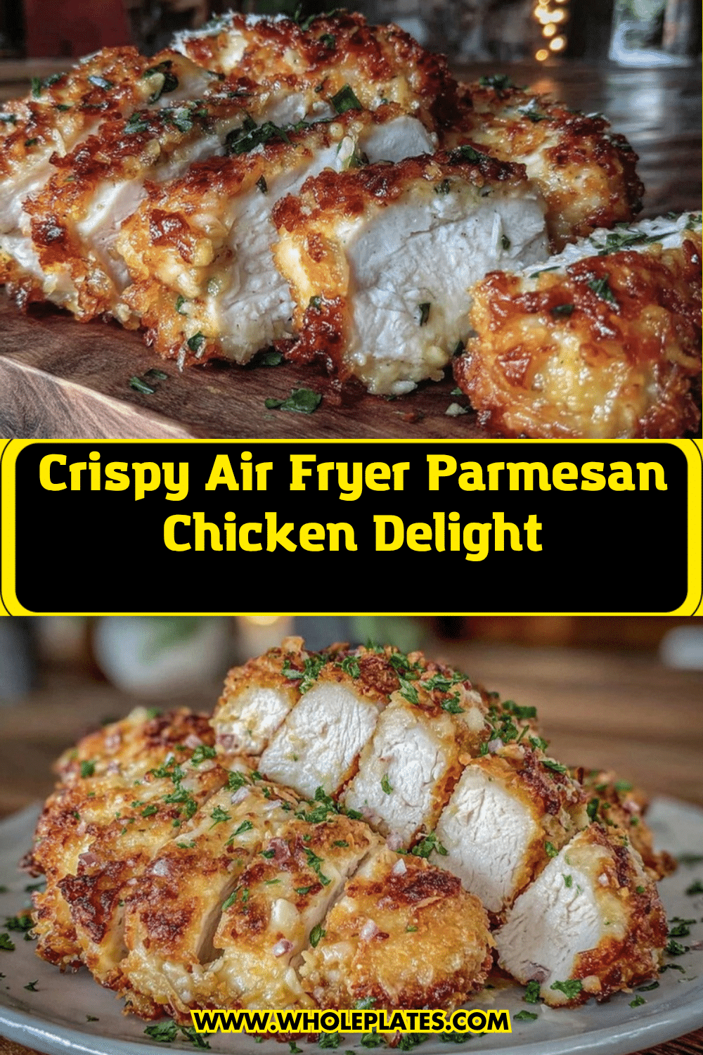 Easy Air Fryer Parmesan Crusted Chicken recipe