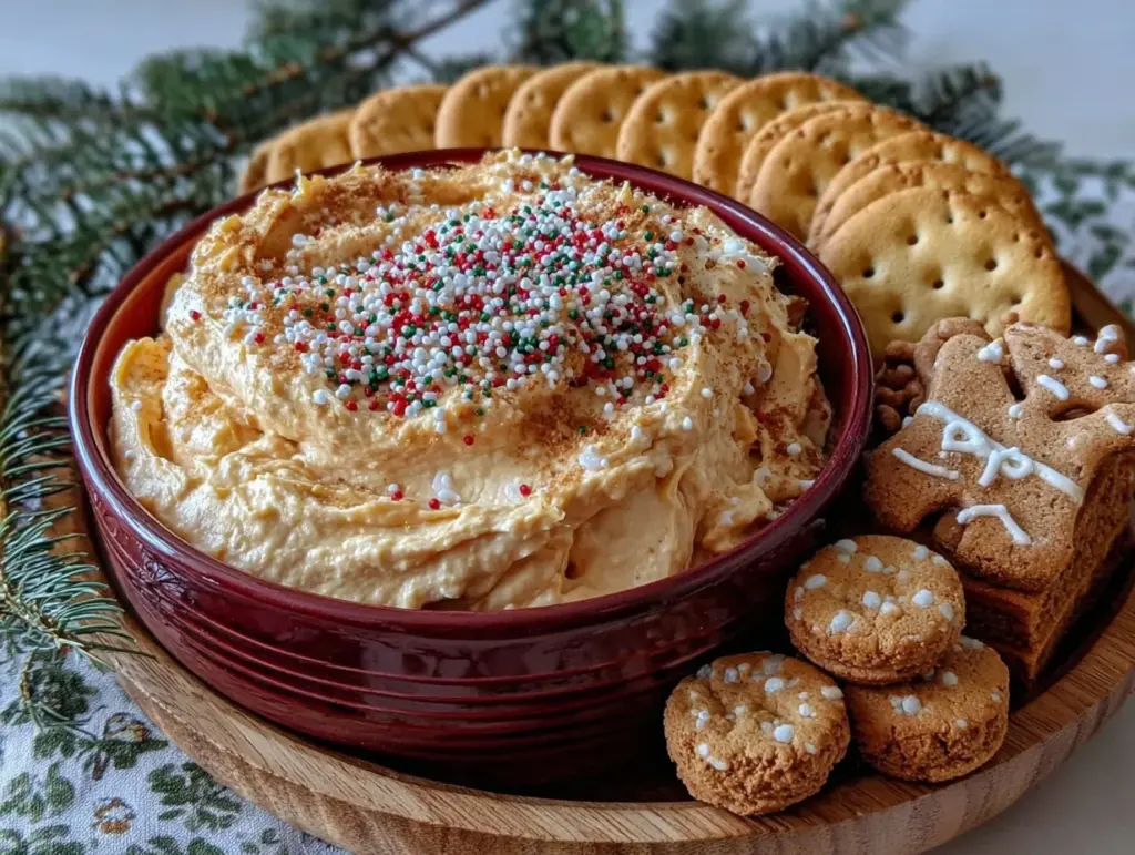 gingerbread cheesecake dip - featured image