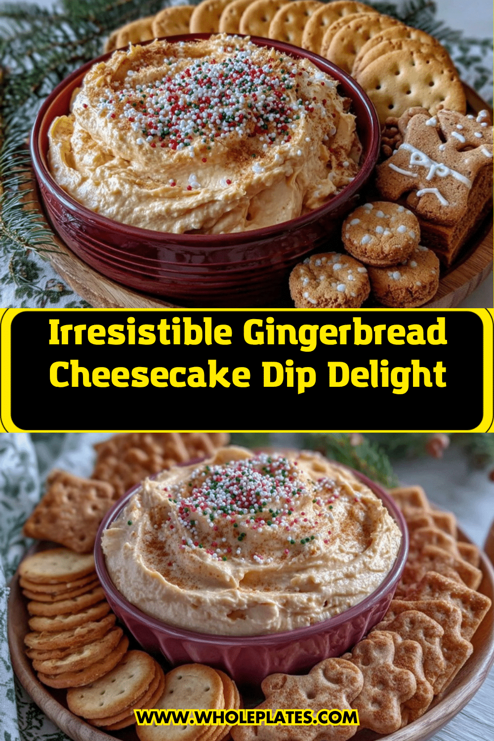 gingerbread cheesecake dip recipe